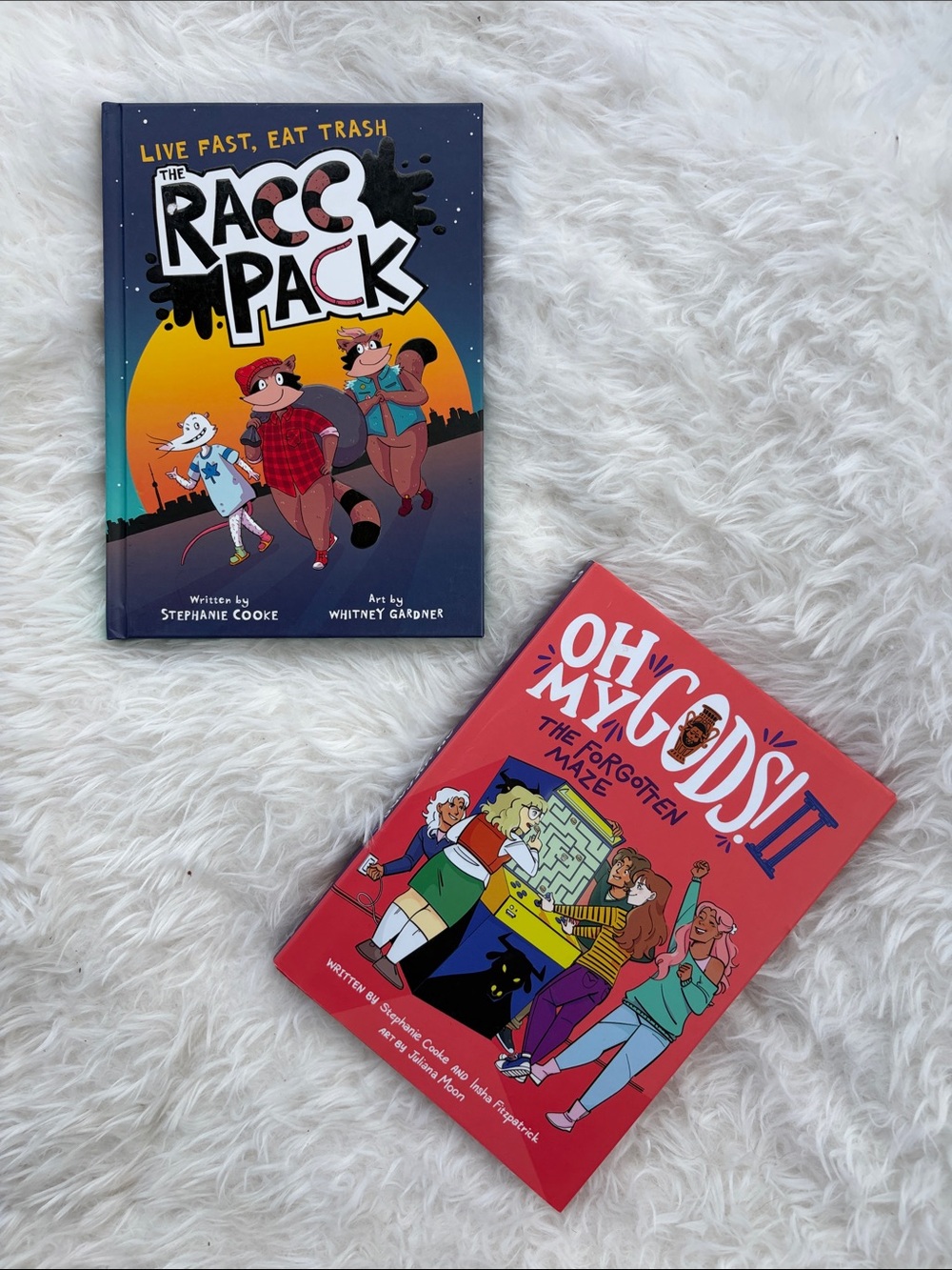 The Racco Pack + Oh My Gods II Comic Book Set - Navy & Red Covers